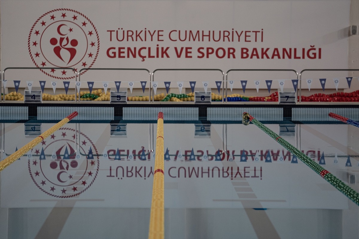 Erzurum'da 2024 yılında 32 ülkenin milli sporcularını ağırlayan Palandöken Olimpik Yüzme Havuzu...