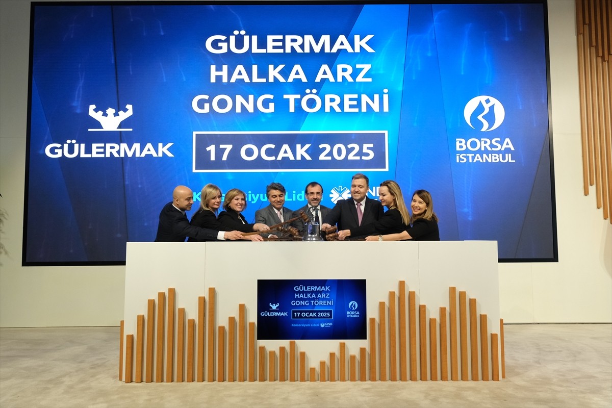 Gülermak Ağır Sanayi İnşaat ve Taahhüt AŞ, Borsa İstanbul'da düzenlenen gong töreniyle Yıldız...