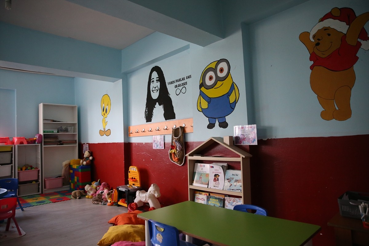 Hatay'ın Hassa ilçesinde Uludağ Enerjinin katkısıyla yenilenen ve depremde ölen fizyoterapist...