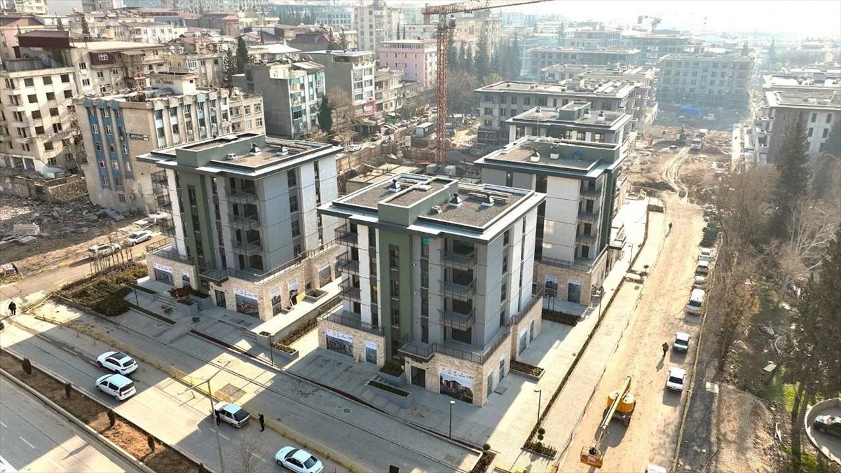 Kahramanmaraş'ın merkez Dulkadiroğlu ve Onikişubat ilçelerinde, 6 Şubat 2023'teki depremlerin...