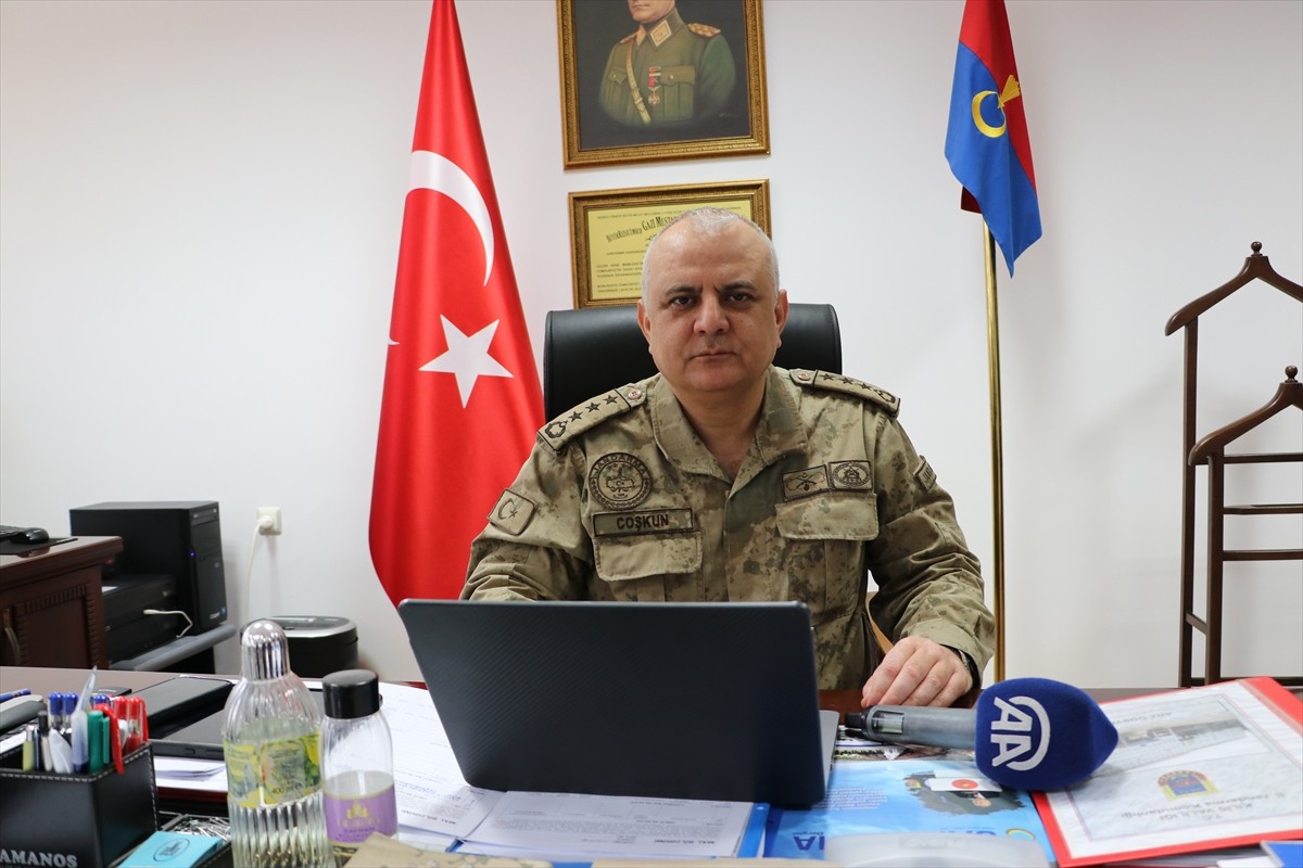 Kilis Jandarma Komutanı Albay Halil Coşkun, Anadolu Ajansının (AA) gözünden 2024'e damga vuran...