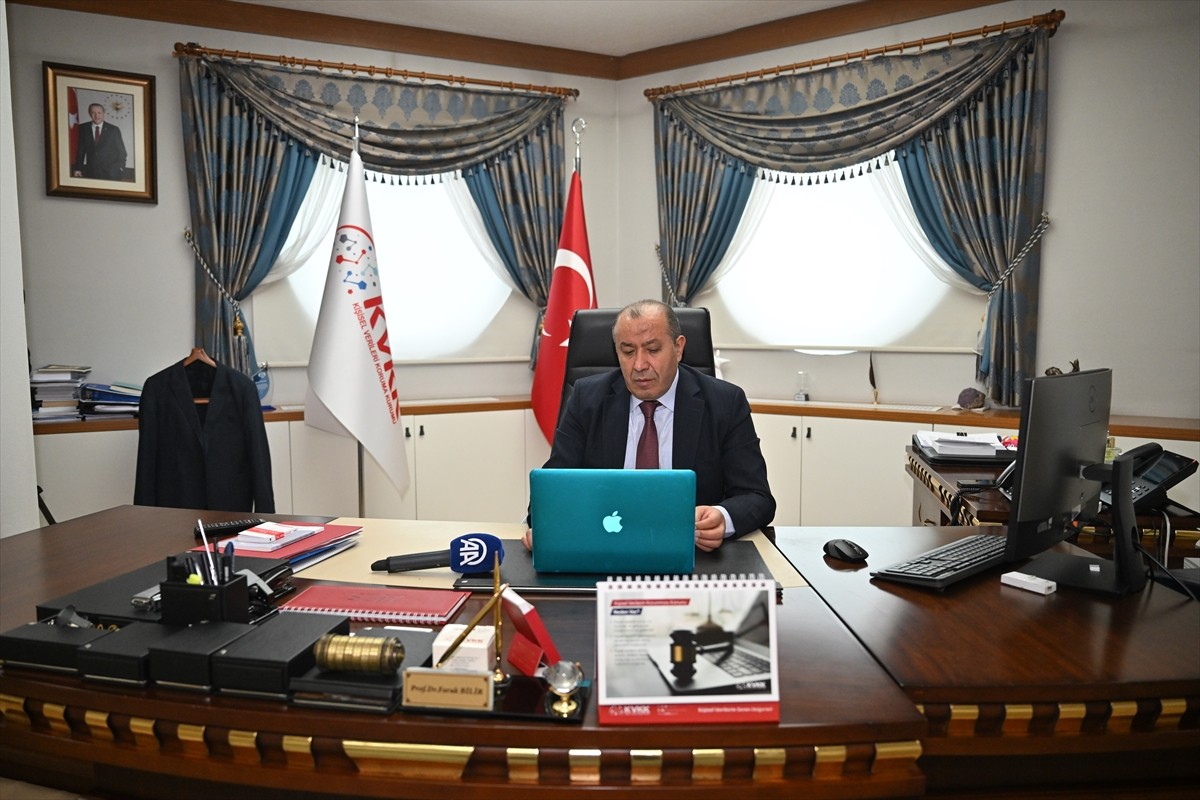Kişisel Verileri Koruma Kurumu (KVKK) Başkanı Faruk Bilir (fotoğrafta), Anadolu Ajansının (AA)...
