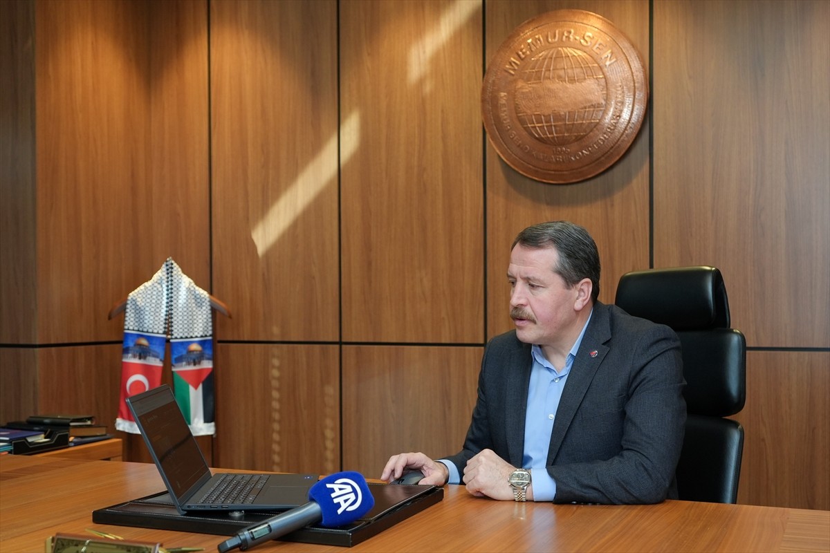 Memur-Sen Genel Başkanı Ali Yalçın, Anadolu Ajansının (AA) gözünden 2024'e damga vuran olaylara ve...