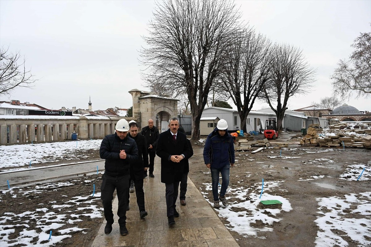 Mimar Sinan'ın "ustalık eseri" Edirne'deki Selimiye Camisi'nde restorasyon çalışmaları devam...