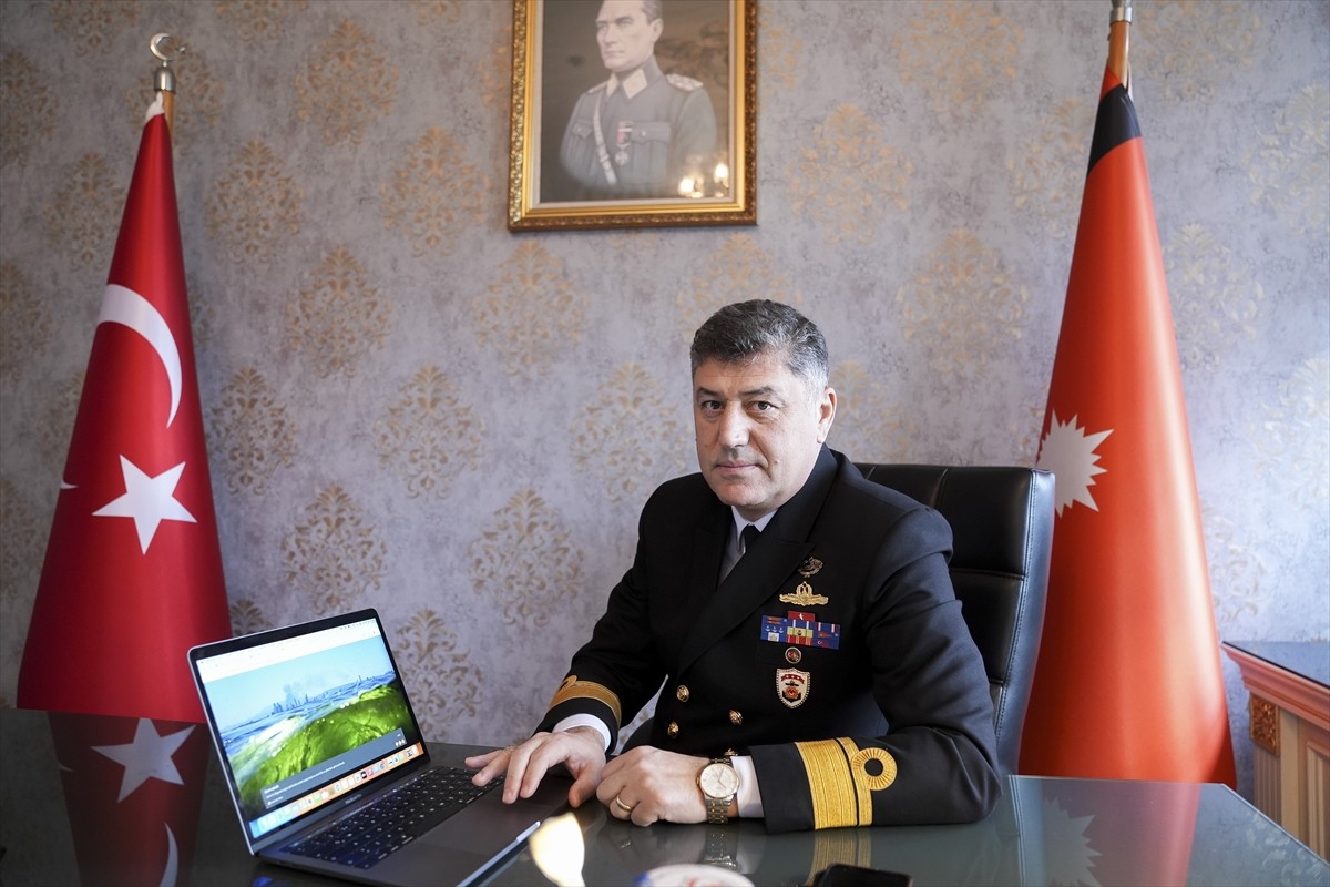 Sahil Güvenlik Marmara ve Boğazlar Bölge Komutanı Tuğamiral Serkan Tezel, Anadolu Ajansının (AA)...