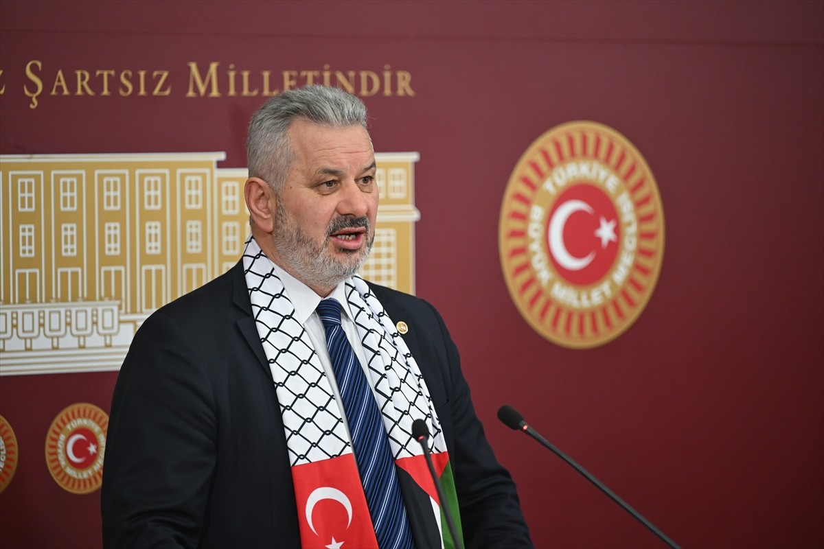 TBMM Türkiye-Filistin Parlamentolar Arası Dostluk Grubu Başkanı ve TBMM İdare Amiri Hasan Turan...