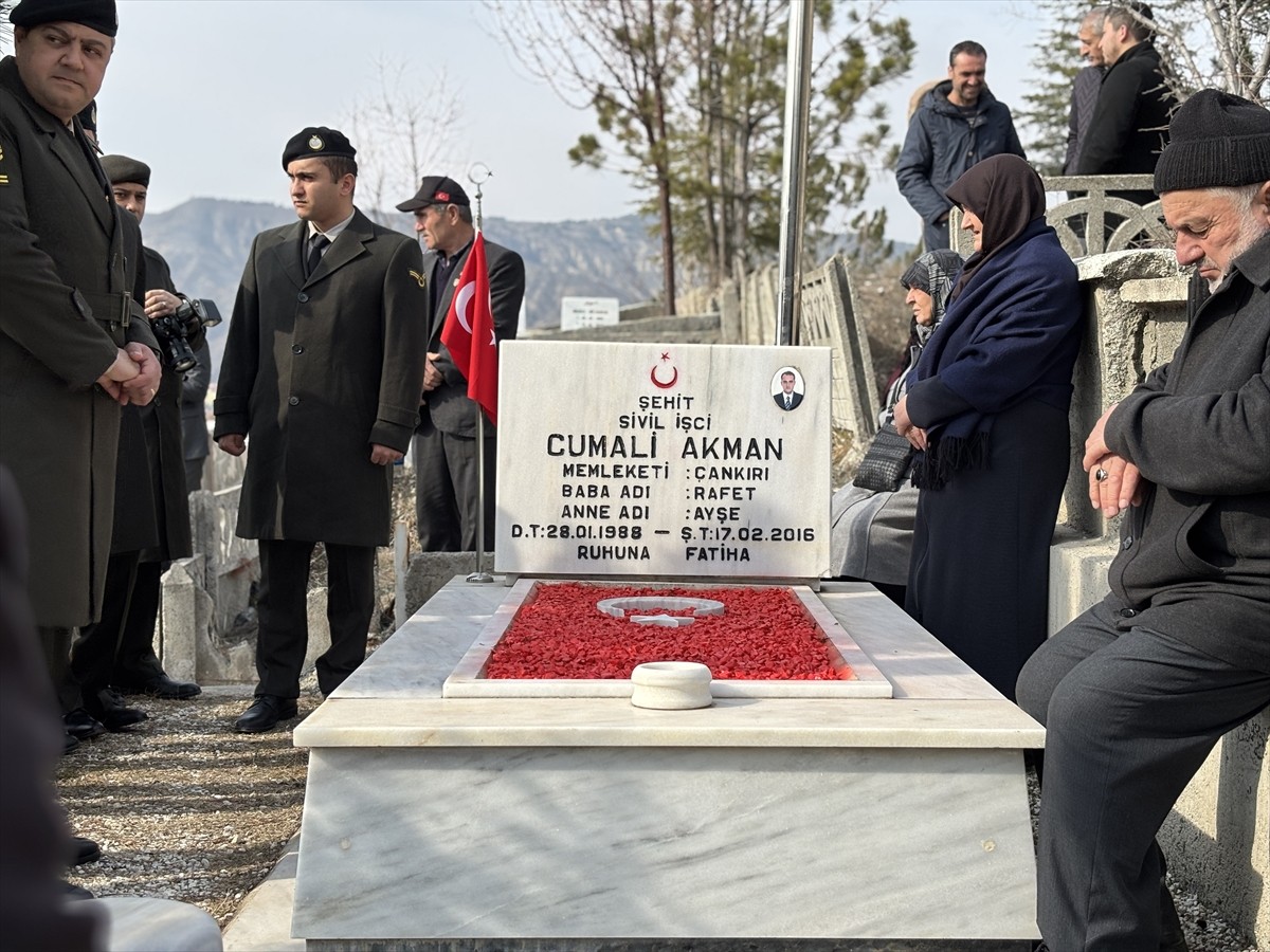 Ankara'da 2016'da Merasim Sokak'taki terör saldırısında şehit olan Cumali Akman, Çankırı'daki...