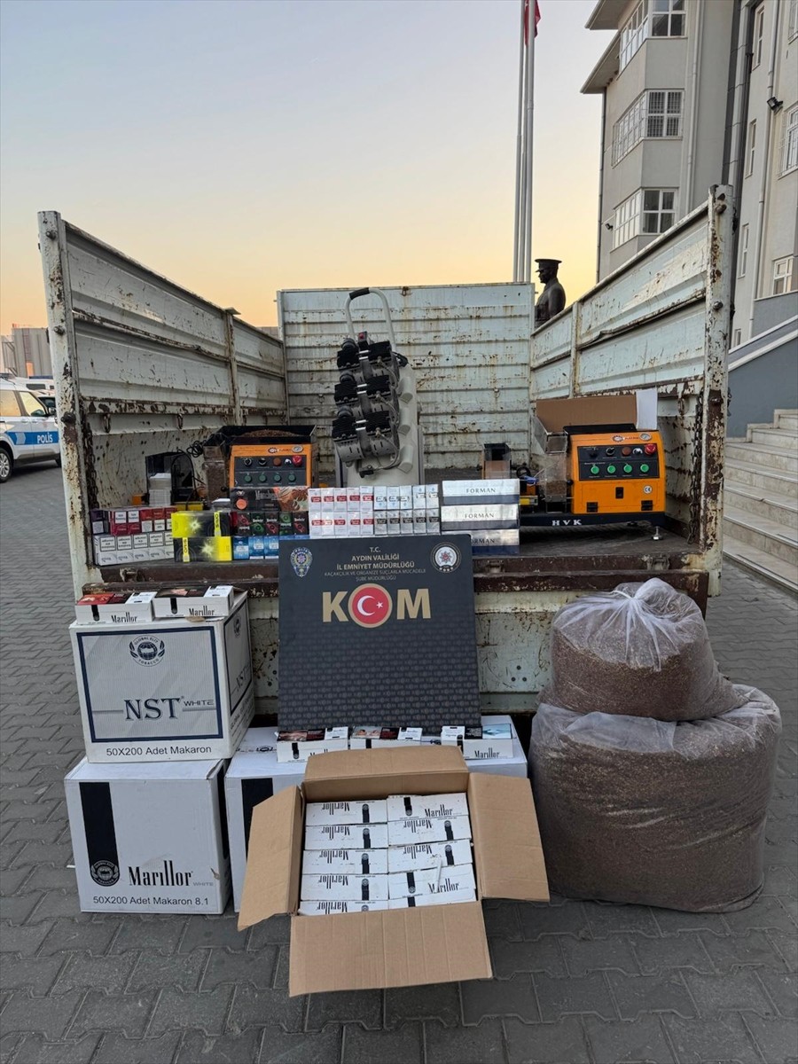 Aydın'da sigara kaçakçılarına yönelik operasyonda 7 şüpheli gözaltına alındı. Polis ekiplerince...