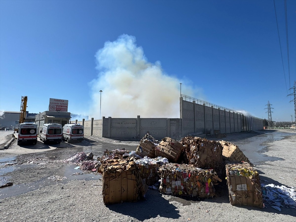 Aydın'ın Söke ilçesinde, Organize Sanayi Bölgesi'nde faaliyet gösteren bir kağıt fabrikasının...