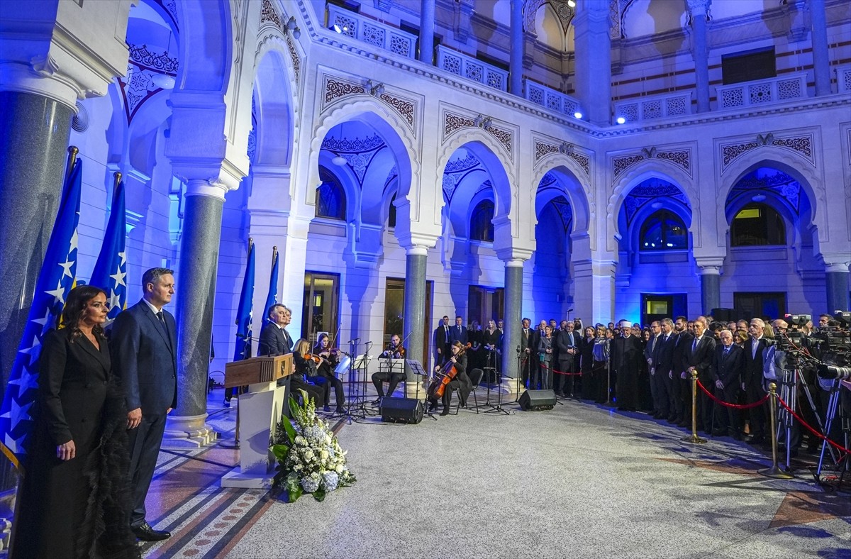 Bosna Hersek'in başkenti Saraybosna'da, 1 Mart Bosna Hersek Bağımsızlık Günü dolayısıyla...