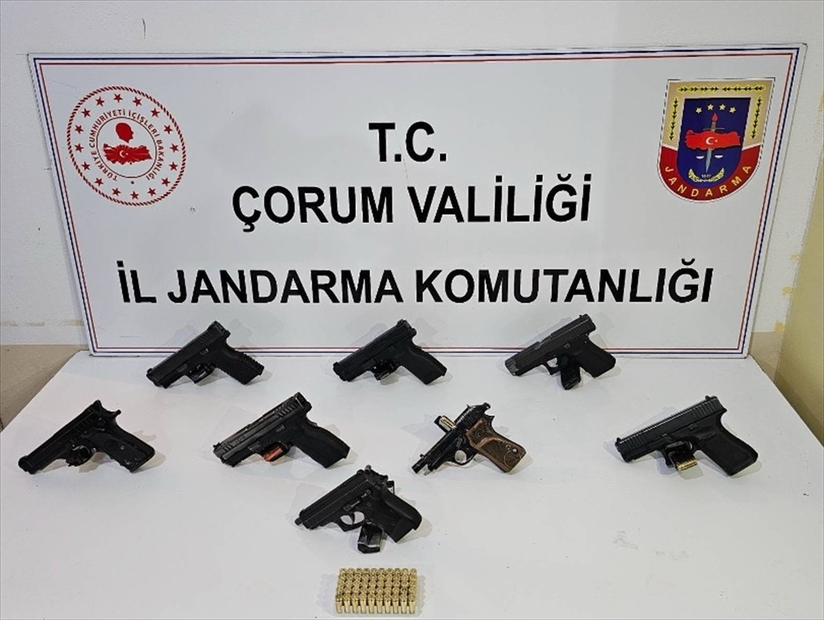 Çorum'un Mecitözü ilçesinde yasa dışı silah ticareti yaptığı belirlenen kişi tutuklandı. Evde...