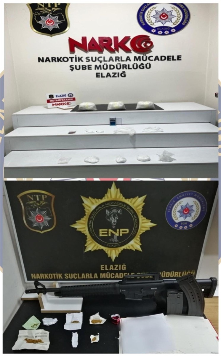 Elazığ'da düzenlenen uyuşturucu operasyonlarında gözaltına alınan 13 şüpheliden 5'i tutuklandı....