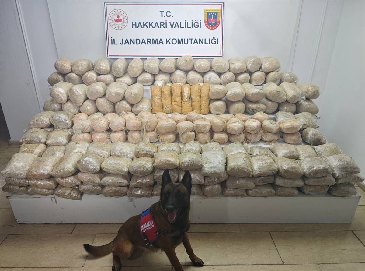 Hakkari'de düzenlenen "Narkokapan-13" operasyonunda 175,5 kilogram uyuşturucu ele geçirildi...