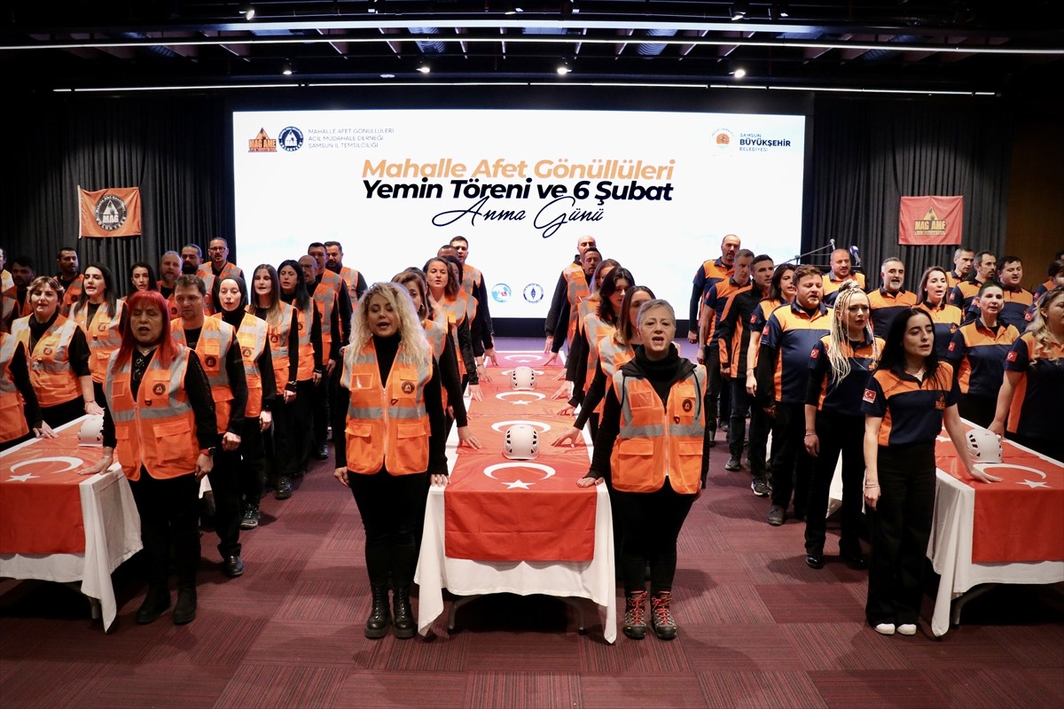 Samsun Büyükşehir Belediyesi ile Mahalle Afet Gönüllüleri Acil Müdahale Derneğince, mahalle afet...