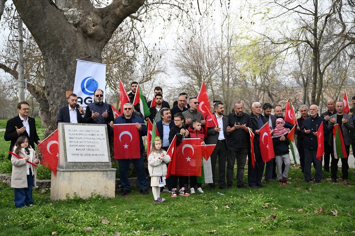 Edirne'de Balkan Savaşları şehitleri ve Gazze'de hayatını kaybedenler için anma programı...