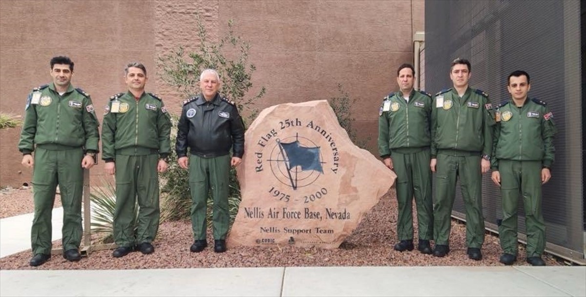 Hava Kuvvetleri Komutanı Orgeneral Ziya Cemal Kadıoğlu (sol 3), ABD'de Red Flag-2025/2...