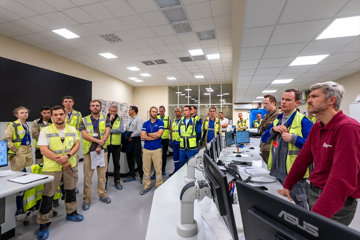 Mersin'de yapımı devam eden Akkuyu Nükleer Güç Santrali'nde (NGS), 1. güç ünitesinin reaktör...