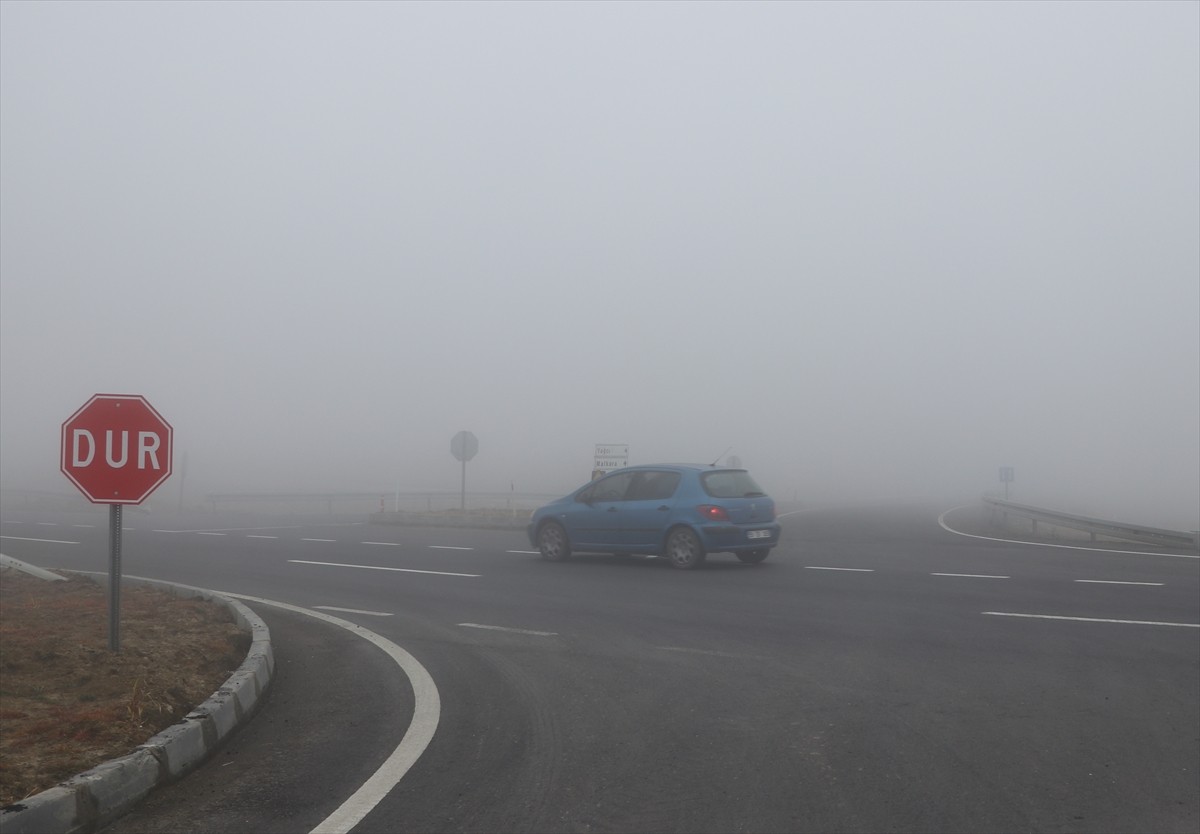 Tekirdağ'da sis nedeniyle görüş mesafesi 40 metreye kadar düştü.