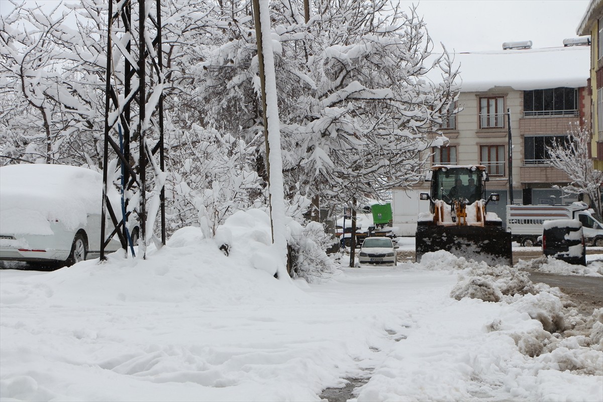 Bingöl'ün Karlıova ilçesinde iki gündür etkili olan yağış, yerini kara bıraktı. Belediye ekipleri...