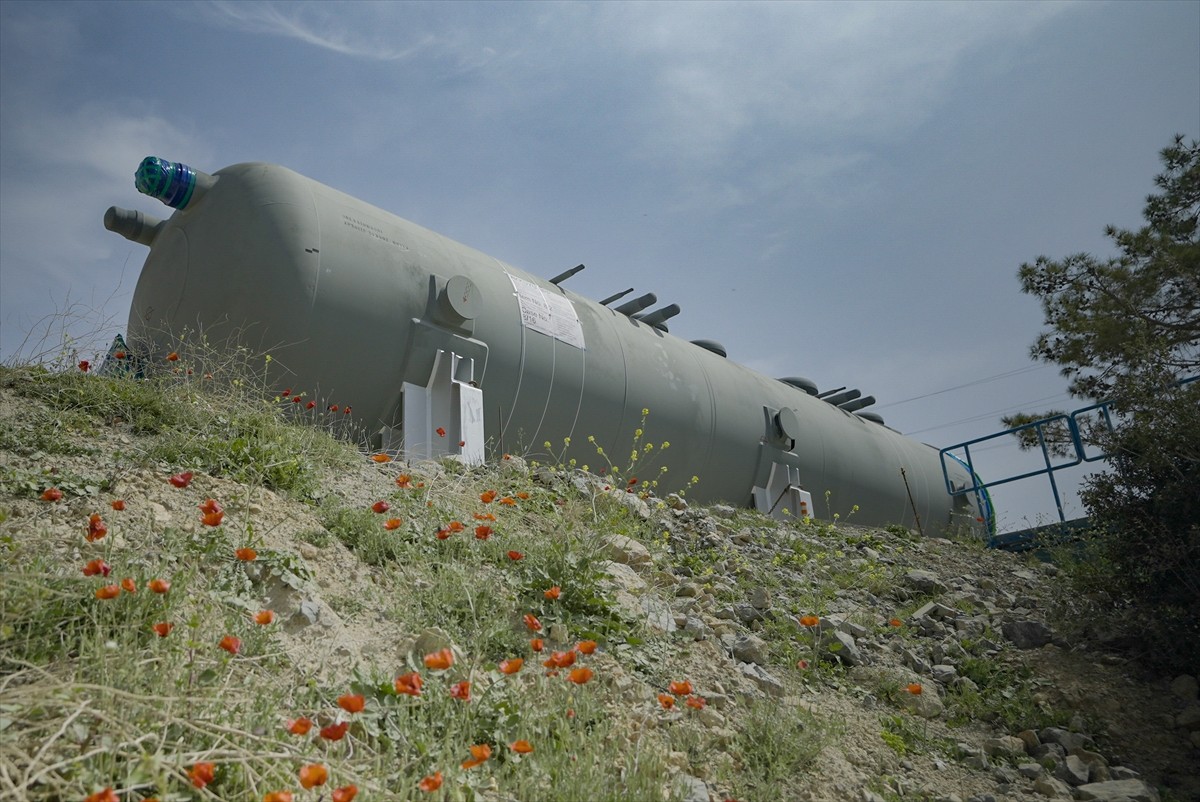 Mersin'de yapımı devam eden Akkuyu Nükleer Güç Santrali'nin (NGS) 3. güç ünitesine besleme suyu...