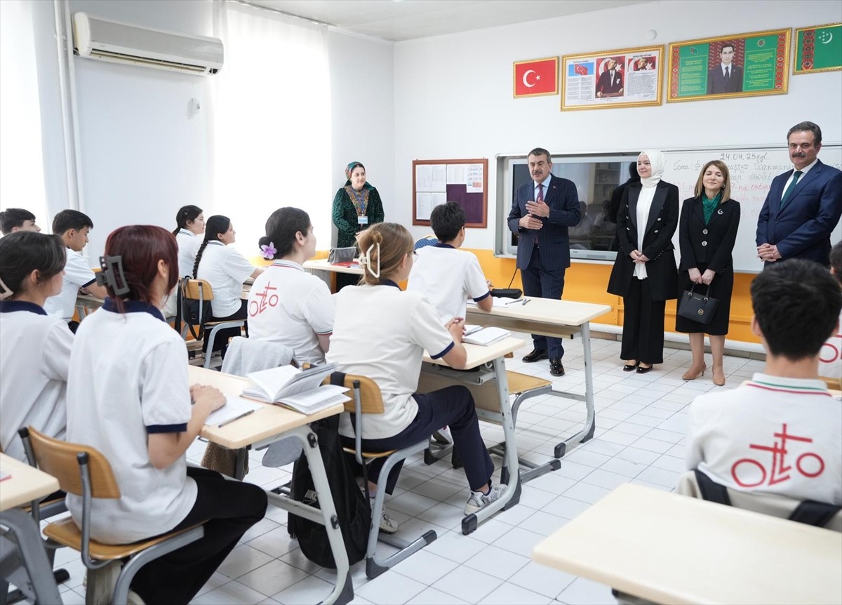 Milli Eğitim Bakanı Yusuf Tekin, Türkmenistan'daki temasları kapsamında Aşkabat Ortak Türkmen-Türk...