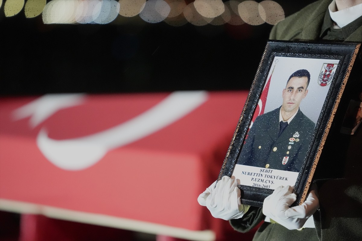 Pençe-Kilit Operasyonu bölgesinde 7 Temmuz 2022'de şehit olan ve cenazesine ulaşılan Piyade Uzman...