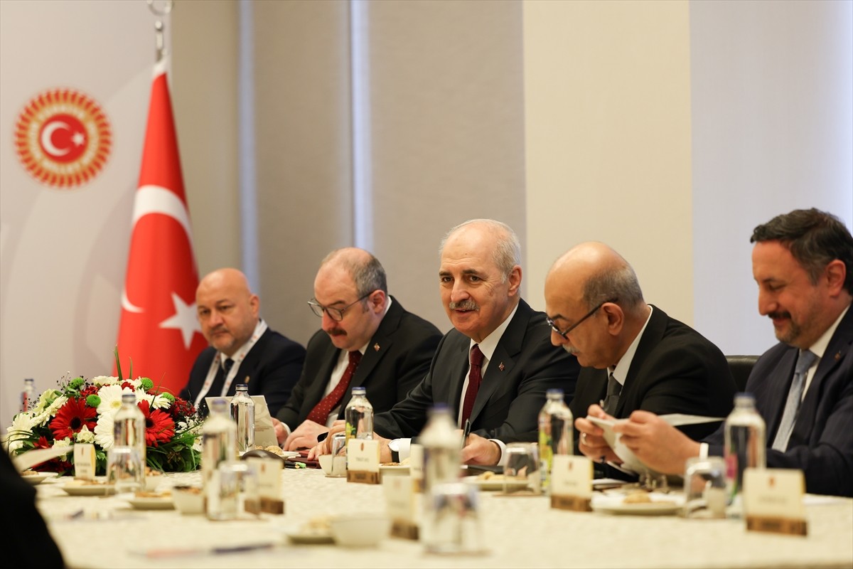 TBMM Başkanı Numan Kurtulmuş, Filistin'i Destekleyen Parlamentolar Grubu Toplantısı kapsamında...