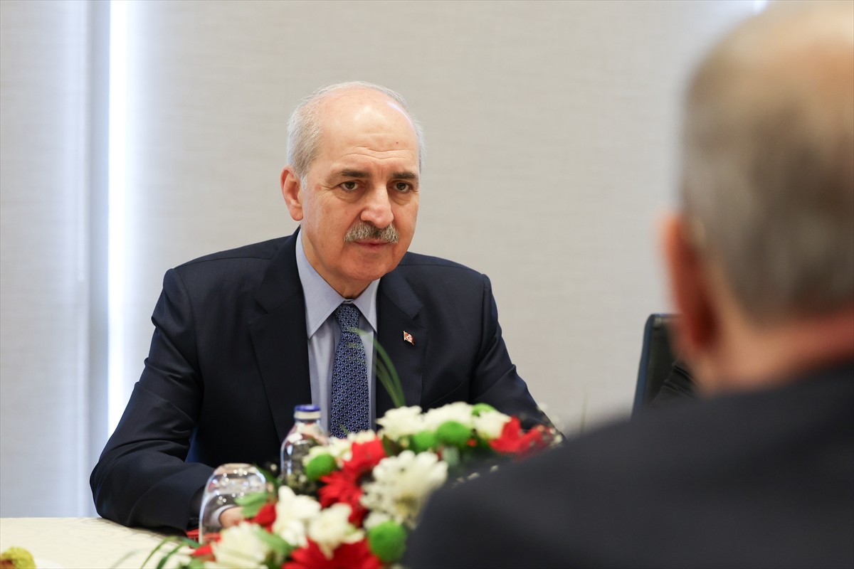 TBMM Başkanı Numan Kurtulmuş, "Filistin'i Destekleyen Parlamentolar Grubu Toplantısı" kapsamında...