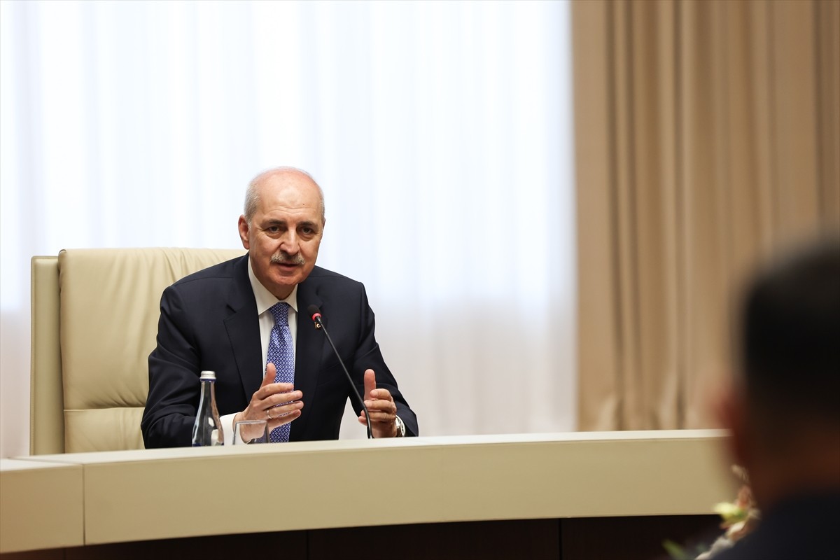 TBMM Başkanı Numan Kurtulmuş, resmi ziyaret gerçekleştirdiği Kırgızistan'ın başkenti Bişkek'te...