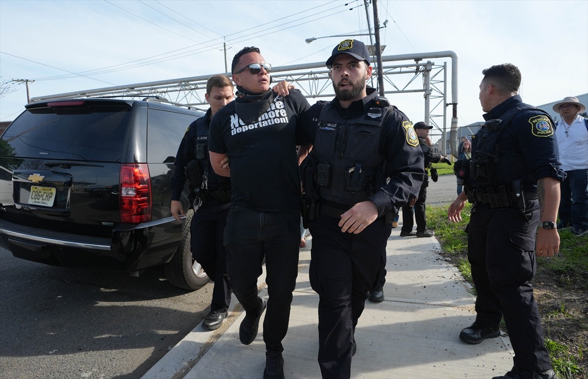 ABD'nin New Jersey eyaletinde, Göçmenlik ve Gümrük Muhafaza Dairesinin (ICE) yeni açılan merkezi...