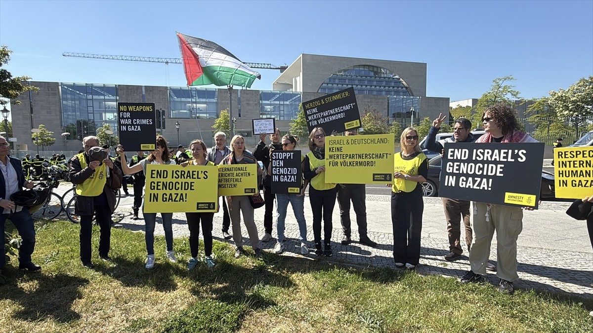 Almanya’nın başkenti Berlin’de İsrail Cumhurbaşkanı İsrail Cumhurbaşkanı Isaac Herzog’un ziyareti...