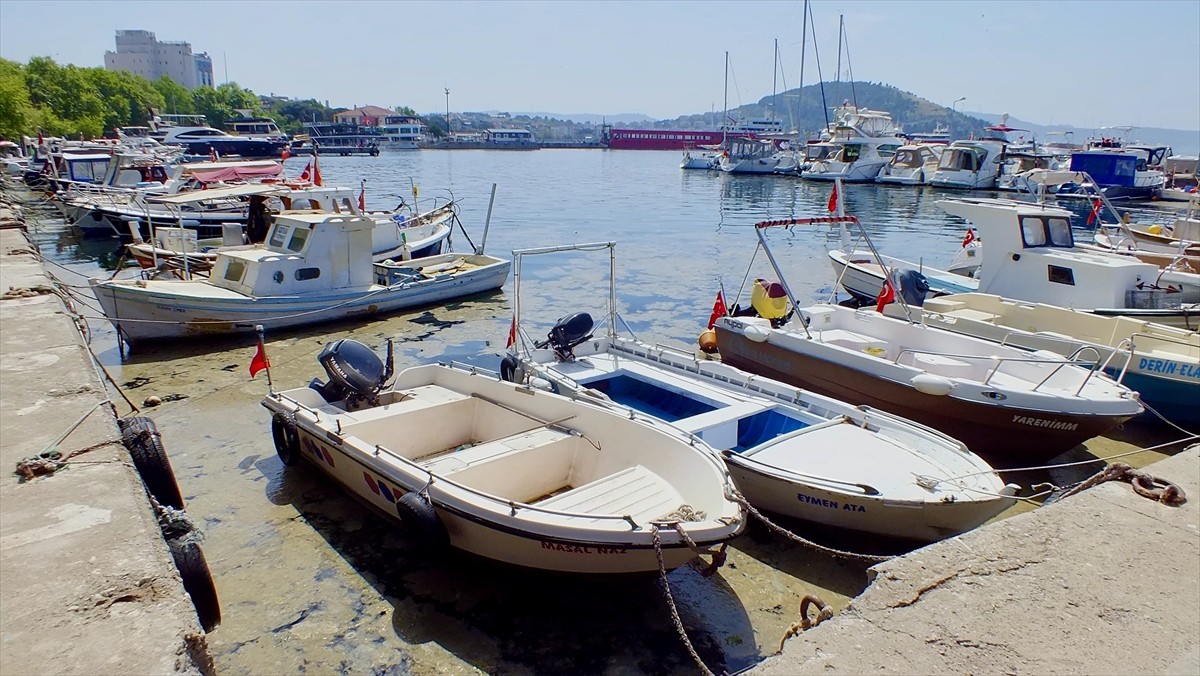 Balıkesir'in Erdek ilçesi kıyılarında deniz yüzeyinde müsilaj oluştu. Balıkesir'in Erdek ilçesi...