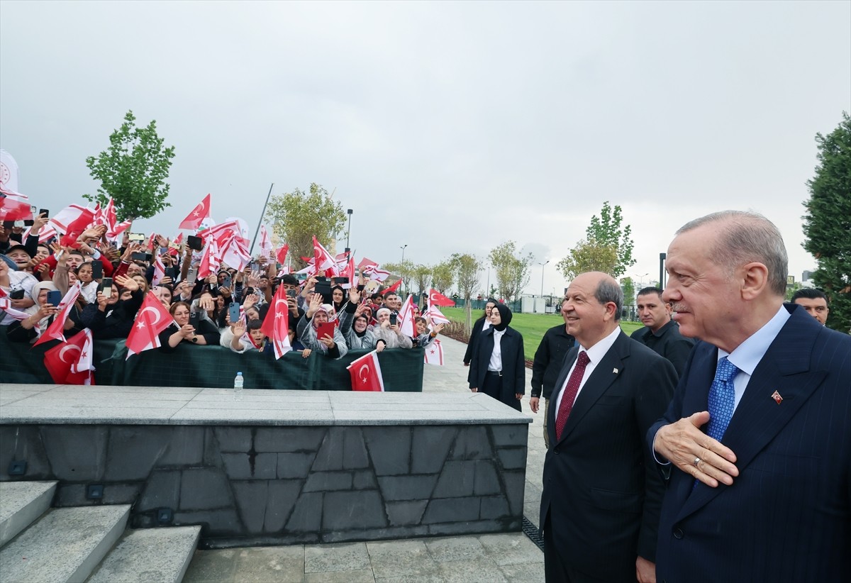 Cumhurbaşkanı Recep Tayyip Erdoğan, KKTC Cumhuriyet Yerleşkesi Açılış Töreni'ne katıldı. Erdoğan...