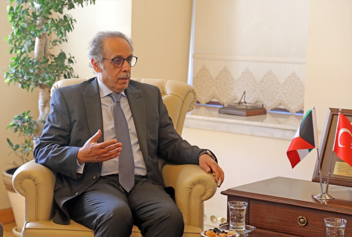 Kuveyt'in Ankara Büyükelçisi Abdülaziz Ahmed Al-Adwani​​​​​​​ (sol 2), Muğla Büyükşehir Belediye...