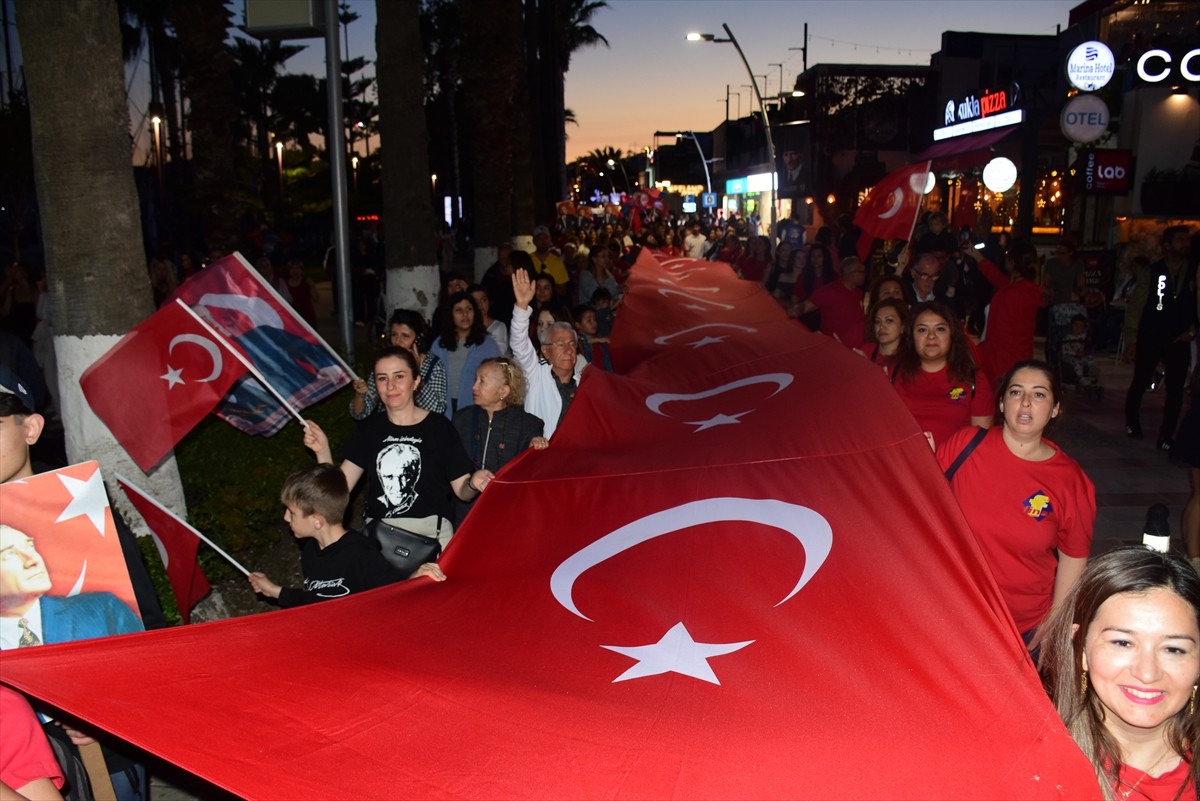 Muğla'nın Bodrum ilçesinde 19 Mayıs Atatürk'ü Anma, Gençlik ve Spor Bayramı etkinlikleri...