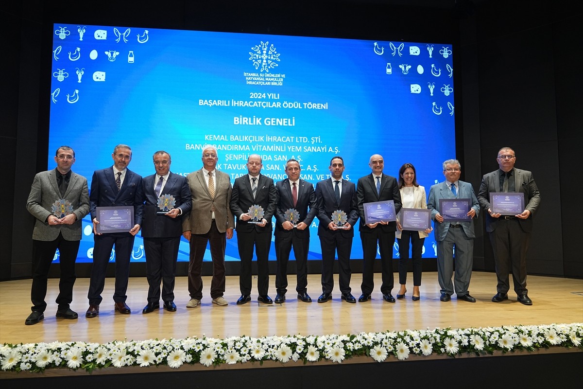 Su ürünleri ve hayvansal mamuller alanında geçen yıl en çok ihracat yapan şirketlere ödül...