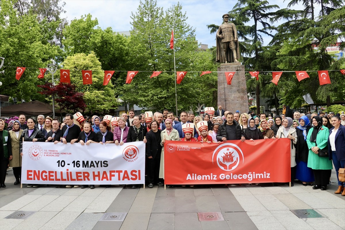 Trabzon'da 10-16 Mayıs Engelliler Haftası dolayısıyla farkındalık yürüyüşü ve etkinlik...