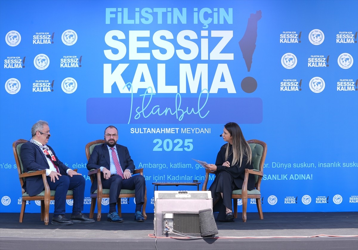 Türkiye Basın Federasyonu (TÜBAF) öncülüğünde, İsrail'in Filistin'de uyguladığı insanlık dışı...