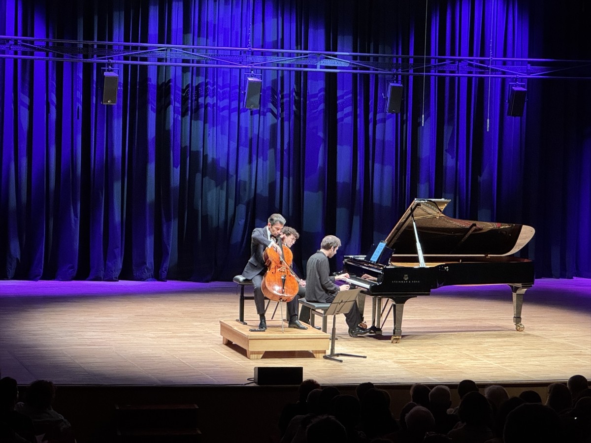 53. İstanbul Müzik Festivali kapsamında viyolonselist Gautier Capuçon ile piyanist Alexandre...