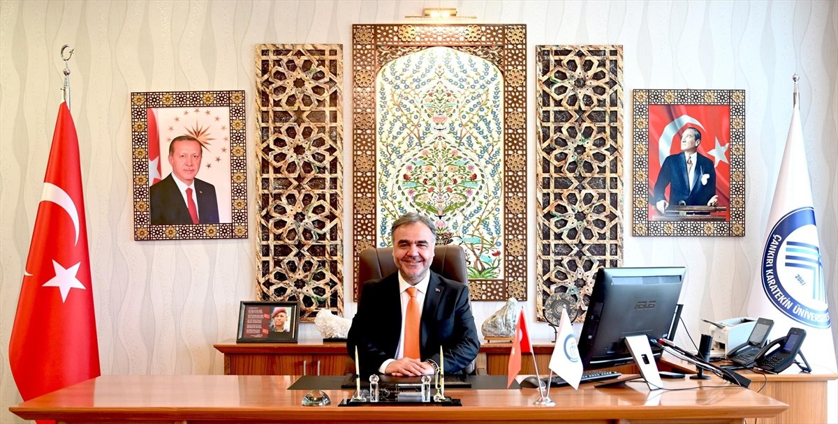 Çankırı Karatekin Üniversitesi (ÇAKÜ) Rektörü Prof. Dr. Mevlüt Karataş, AA muhabirine...
