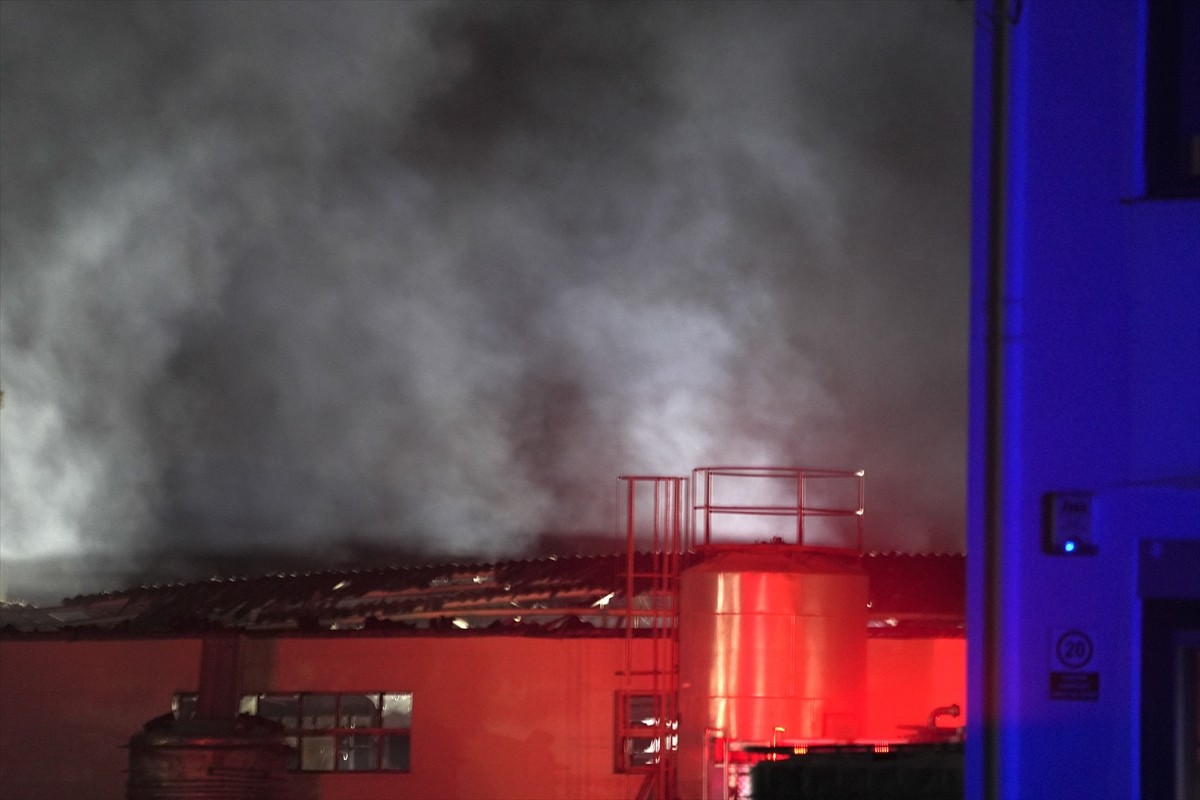  İzmir'in Kemalpaşa ilçesinde cam fabrikasında çıkan yangın, itfaiye ekiplerince söndürüldü....