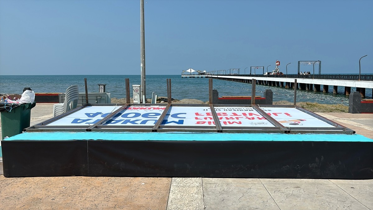 Samsun'un Atakum ilçesinde Cumhuriyet Mahallesi Çobanlı İskelesi'nde düzenlenen Atakum Bilim Fuarı...