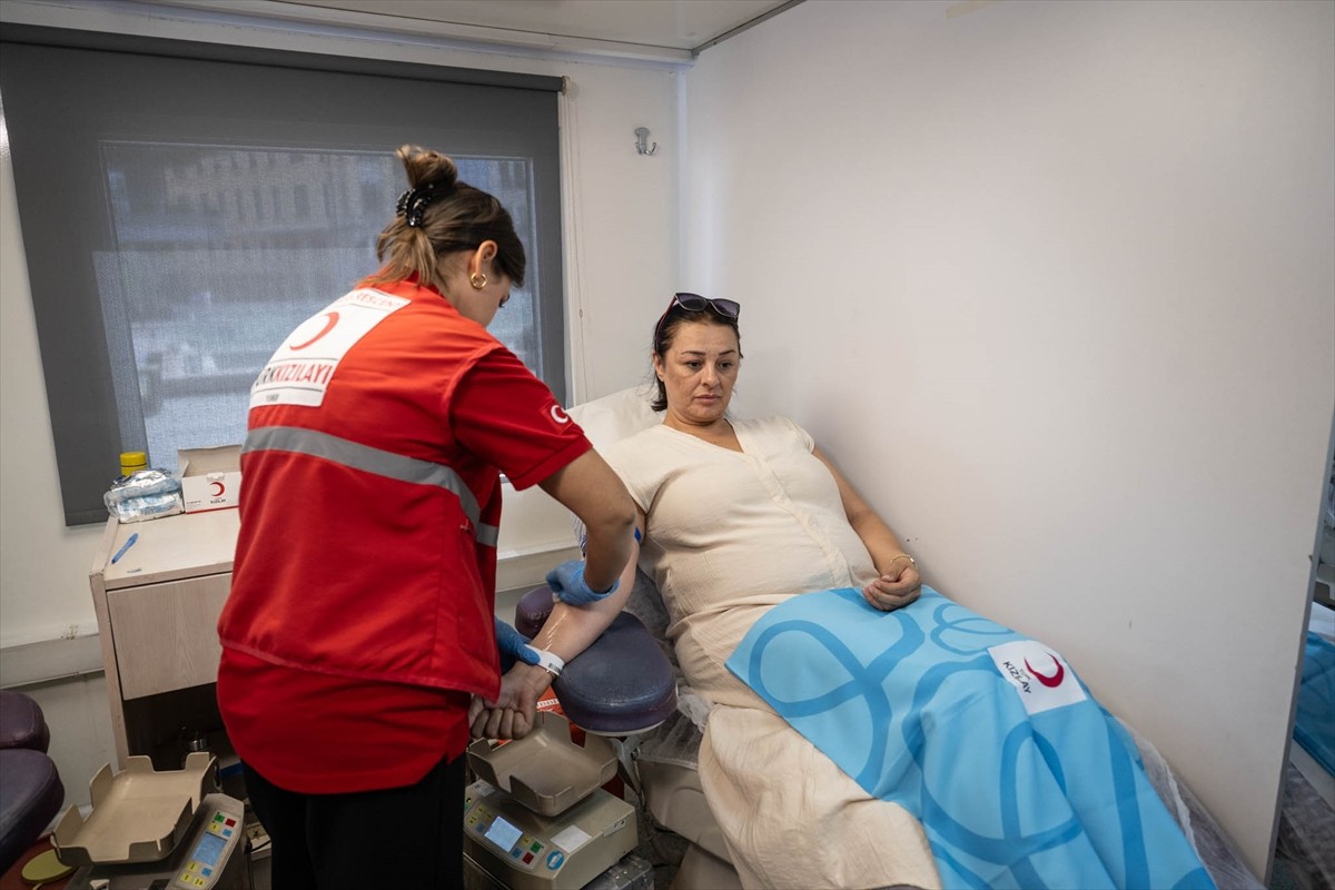 15 Temmuz Derneği ve Türk Kızılay işbirliğiyle FETÖ'nün 15 Temmuz 2016'daki darbe girişiminin 9....