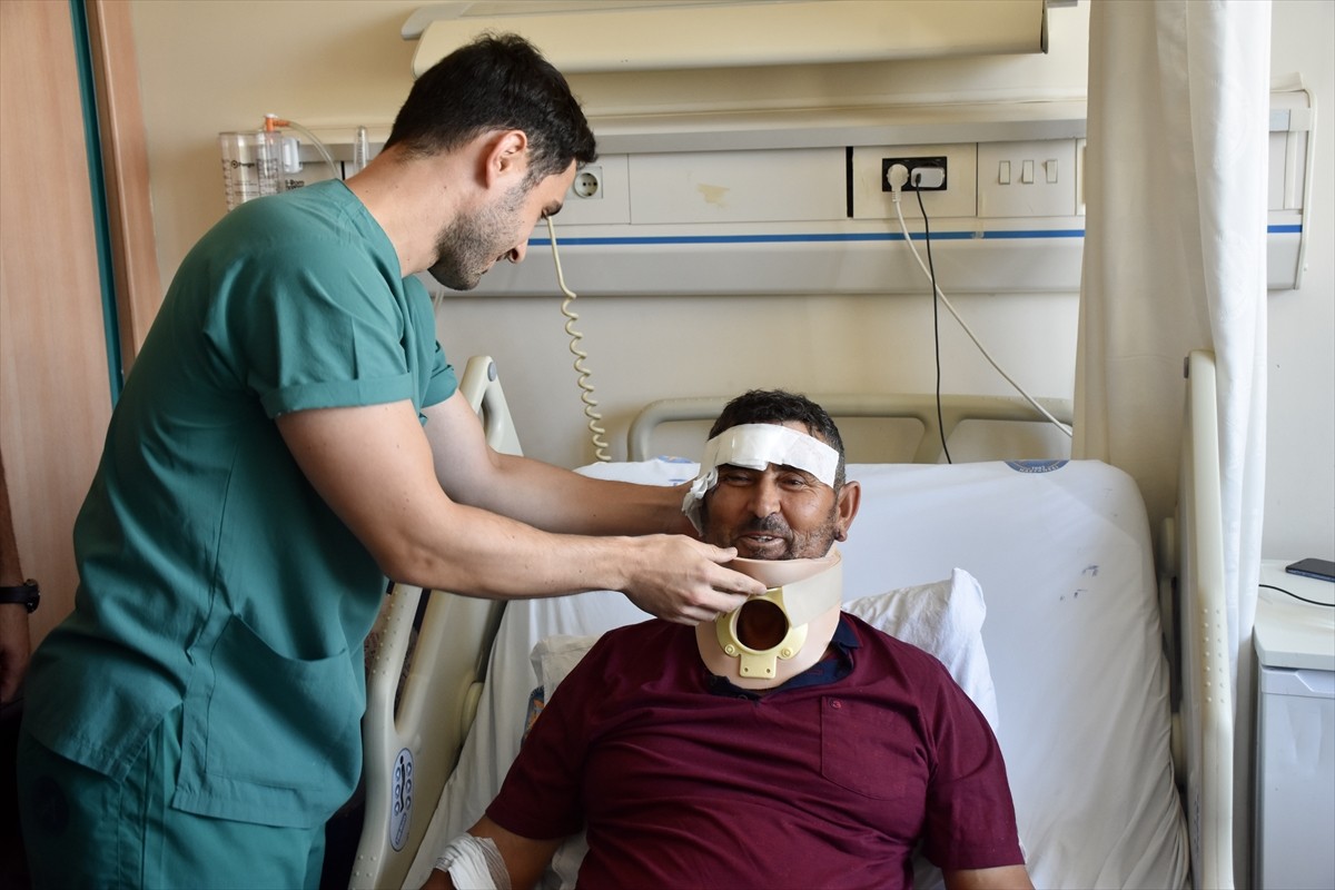 Antalya'nın Manavgat ilçesinde hayvan parkından kaçan aslanın saldırması sonucu yaralanan Süleyman...