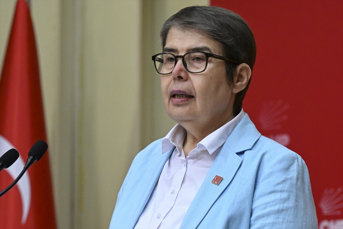 CHP Genel Başkan Yardımcısı Zeliha Aksaz Şahbaz, parti genel merkezinde düzenlediği basın...