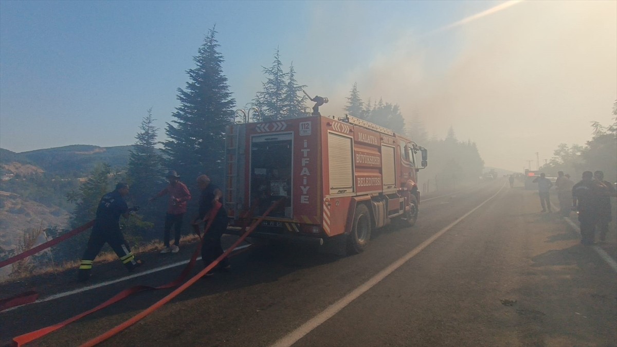 Malatya'nın Pütürge ve Doğanyol ilçelerinde çıkan orman yangınları kontrol altına...