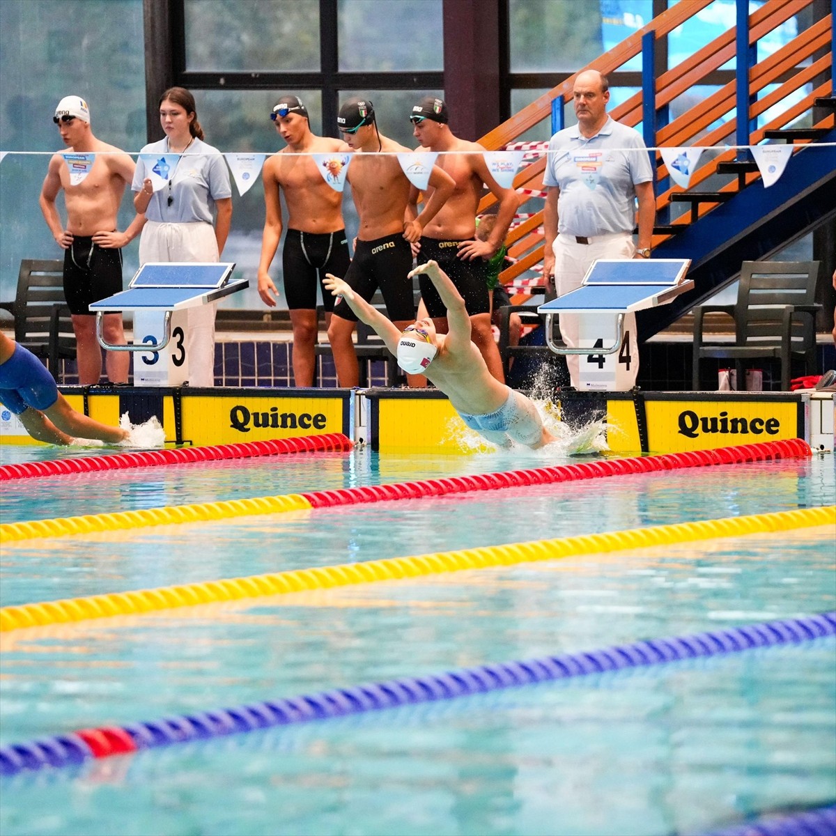 Türkiye Erkekler Yüzme 4x100 Metre Karışık Bayrak Takımı, Kuzey Makedonya'da devam eden 18. Avrupa...