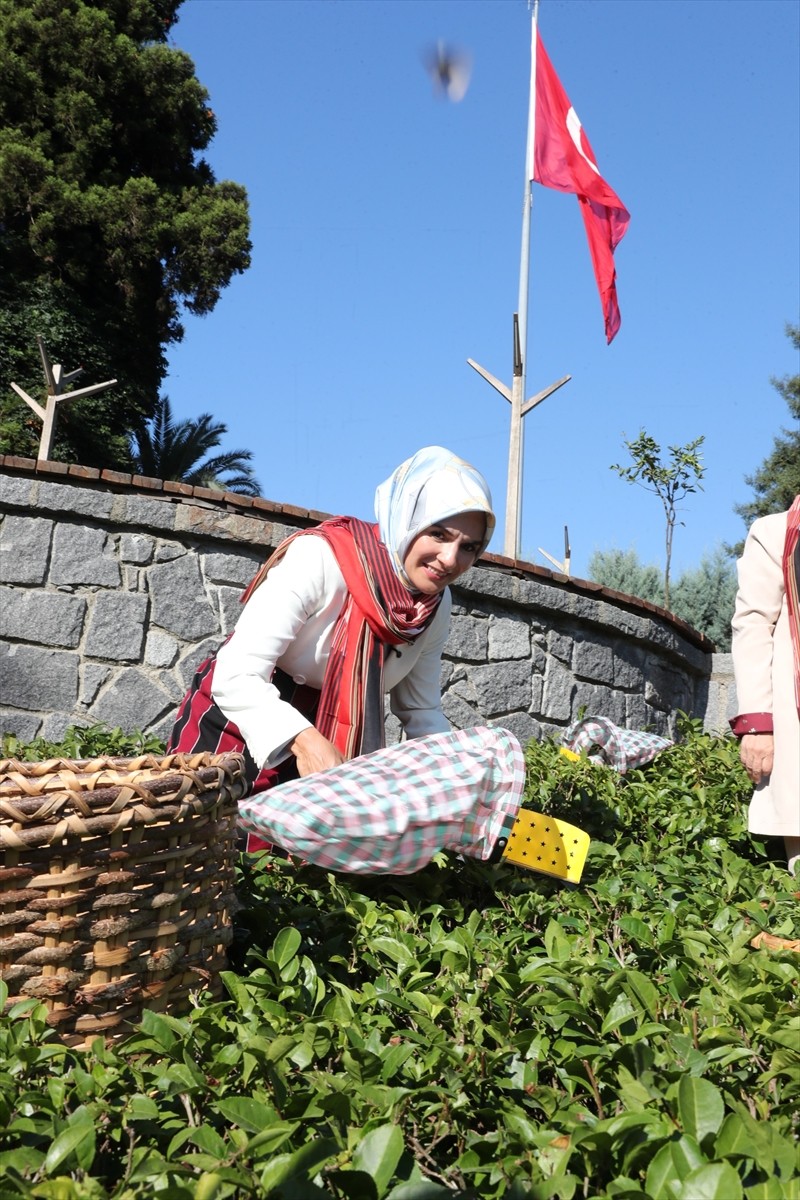 Aile ve Sosyal Hizmetler Bakan Mahinur Özdemir Göktaş (solda), kentteki programları kapsamında...