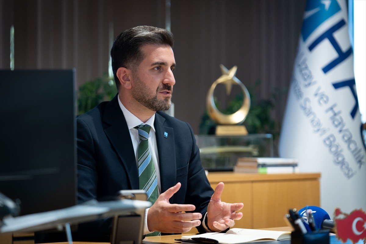 Ankara Uzay ve Havacılık İhtisas Organize Sanayi Bölgesi (HAB) Müdürü Mehmet Nihat Yapıcı, AA...