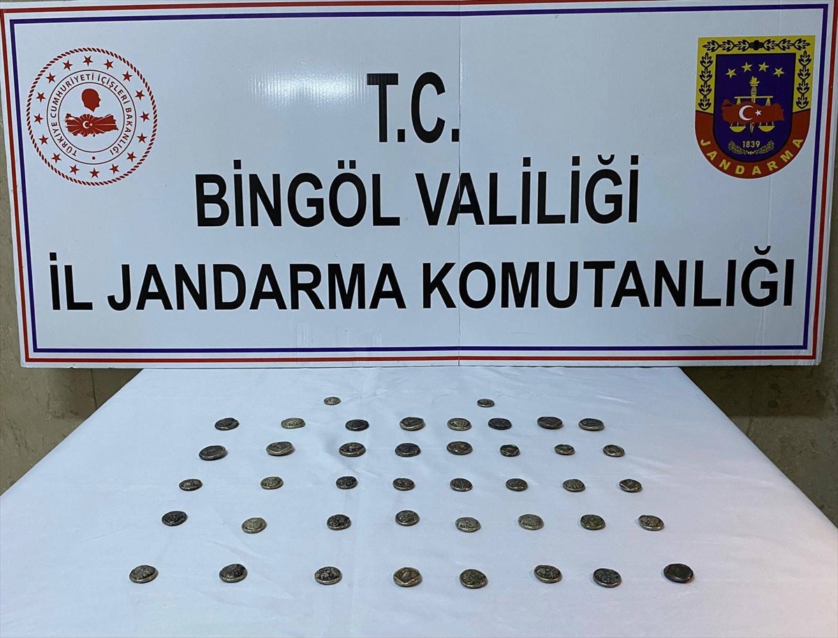 Bingöl’de Roma ve Bizans dönemine ait olduğu değerlendirilen 42 sikke ele geçirildi.